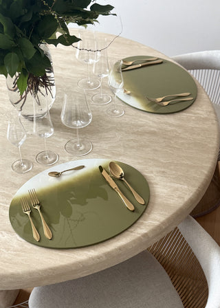 AL Placemat Gradient Khaki Beige