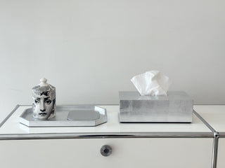 AL Silver Set (Vanity Tray&Tissue Case)