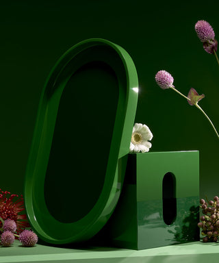 RB Green Set (Vanity Tray&Tissue Case)