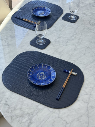 AC Placemat Navy & Charcoal (Reversible)