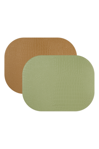 Autumn City Placemat — Gold & Silver