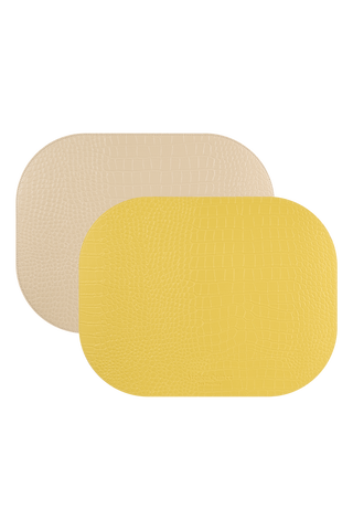 Autumn City Placemat — Gold & Silver