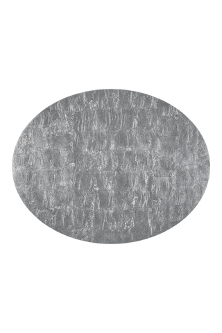Art of Living Placemat — Brushed Silver, Set of 2
