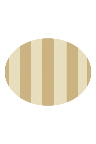 Life Placemat Oval — Beige, Set of 2