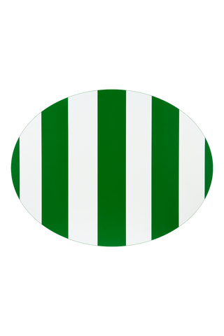 Life Placemat Oval — Green, Set of 2