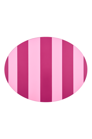 Life Placemat Oval — Pink, Set of 2