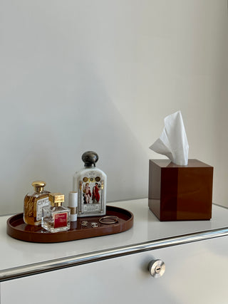 RB Brown Set (Vanity Tray&Tissue Case)