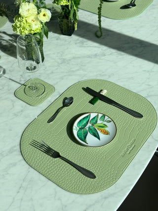 AC Coaster Sage Green & Mocha Beige (Reversible)