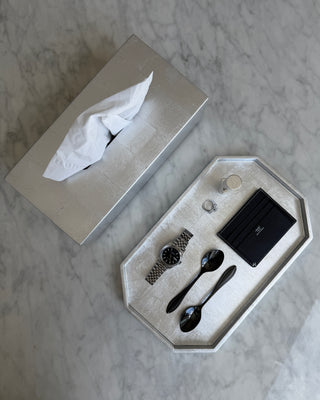 AL Silver Set (Vanity Tray&Tissue Case)