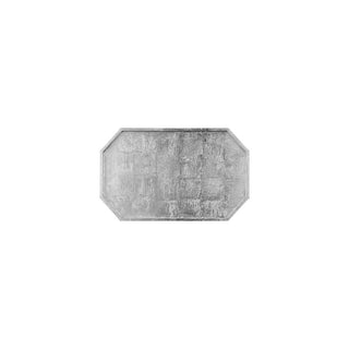 AL Brushed Silver Octagon Vanity Tray