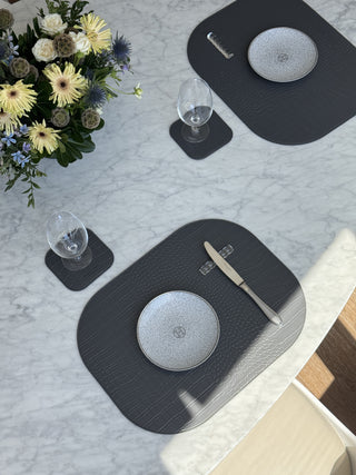 AC Placemat Navy & Charcoal (Reversible)