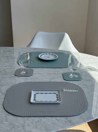 AC Placemat Cool Gray & Light Blue (Reversible)