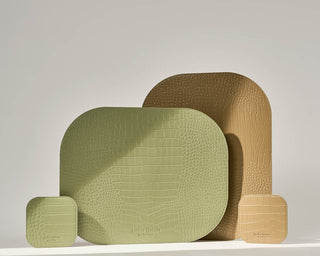 AC Placemat Sage Green & Mocha Beige (Reversible)
