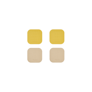 AC Coaster  Yellow & Butter Cream (Reversible)